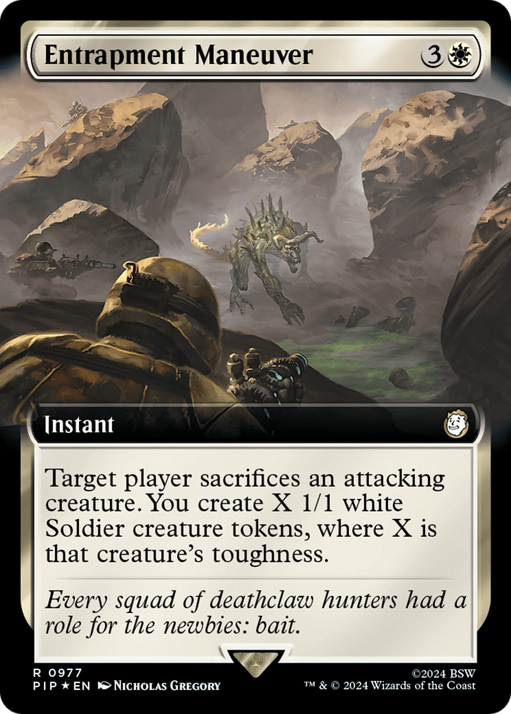 Entrapment Maneuver (Extended Art) (Surge Foil) [Fallout] | Deep Dive Games St. Marys