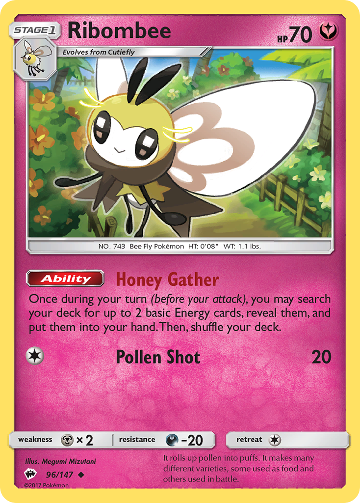 Ribombee (96/147) [Sun & Moon: Burning Shadows] | Deep Dive Games St. Marys