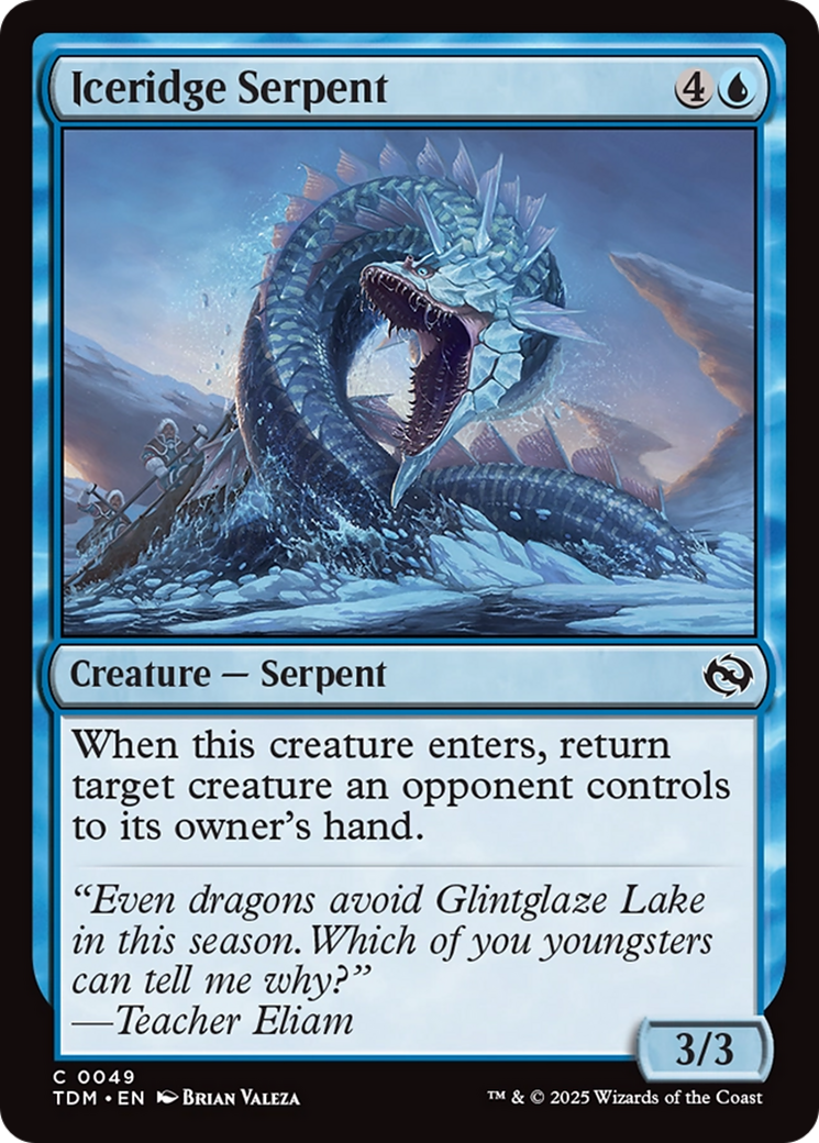 Iceridge Serpent [Tarkir: Dragonstorm] | Deep Dive Games St. Marys