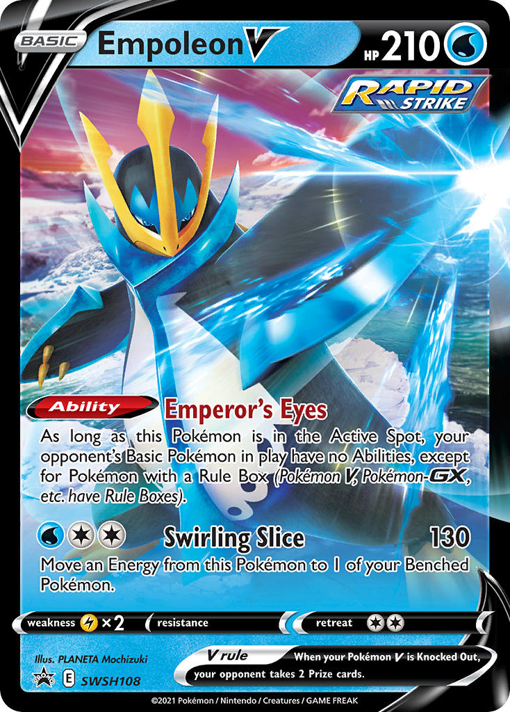 Empoleon V (SWSH108) [Sword & Shield: Black Star Promos] | Deep Dive Games St. Marys