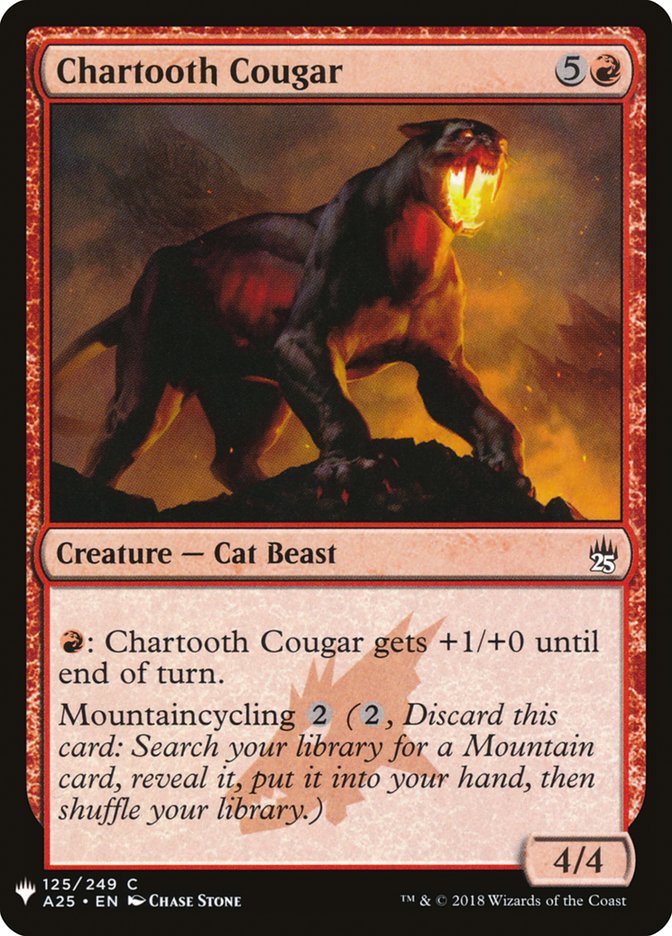 Chartooth Cougar [Mystery Booster] | Deep Dive Games St. Marys