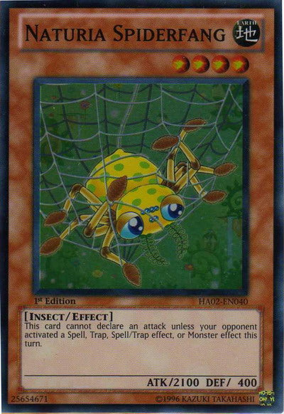 Naturia Spiderfang [HA02-EN040] Super Rare | Deep Dive Games St. Marys