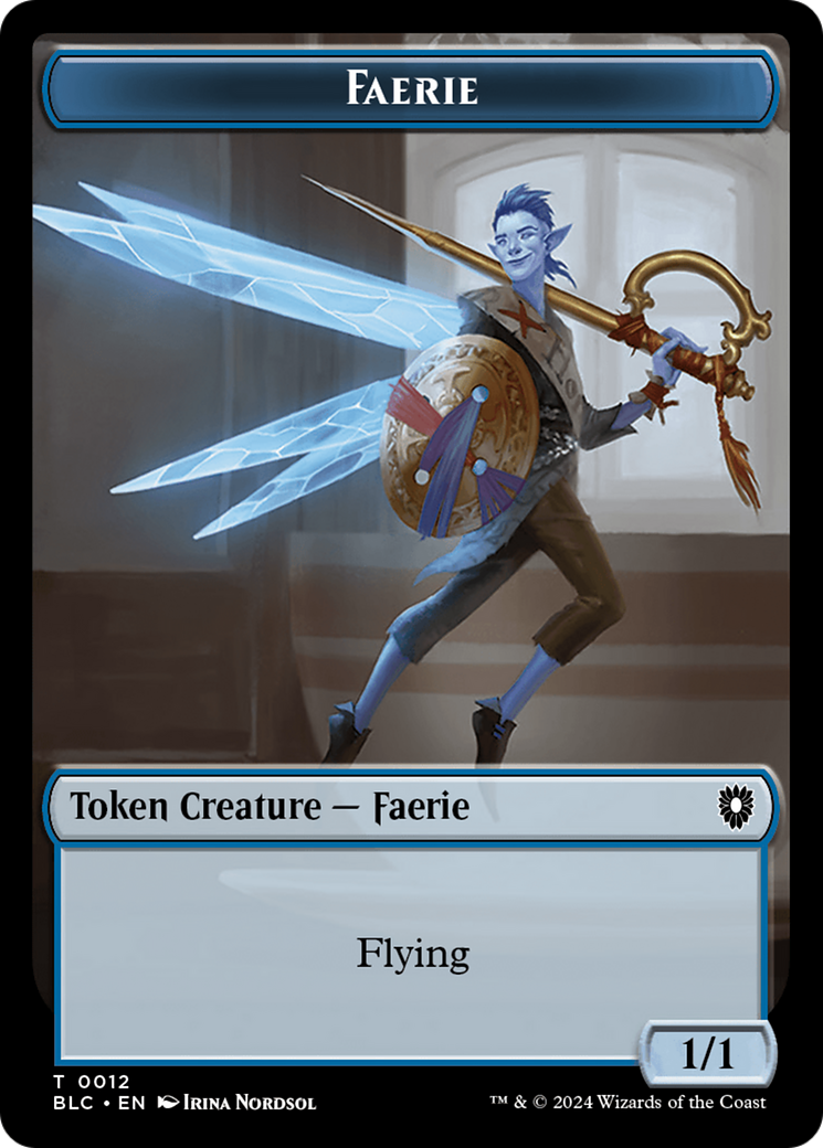 Spirit // Faerie Double-Sided Token [Bloomburrow Commander Tokens] | Deep Dive Games St. Marys