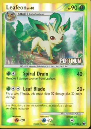 Leafeon (24/100) [Burger King Promos: 2009 Collection] | Deep Dive Games St. Marys