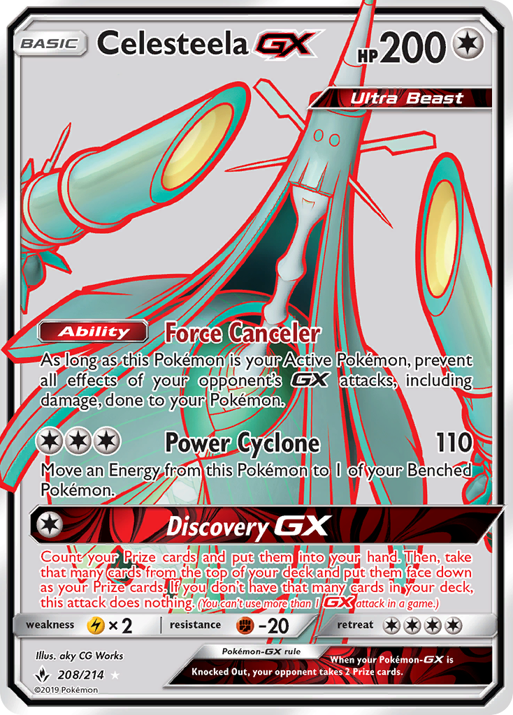 Celesteela GX (208/214) [Sun & Moon: Unbroken Bonds] | Deep Dive Games St. Marys