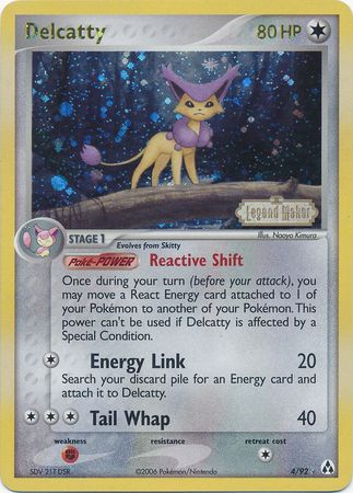 Delcatty (4/92) (Stamped) [EX: Legend Maker] | Deep Dive Games St. Marys