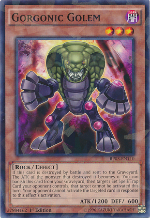 Gorgonic Golem [BP03-EN110] Shatterfoil Rare | Deep Dive Games St. Marys