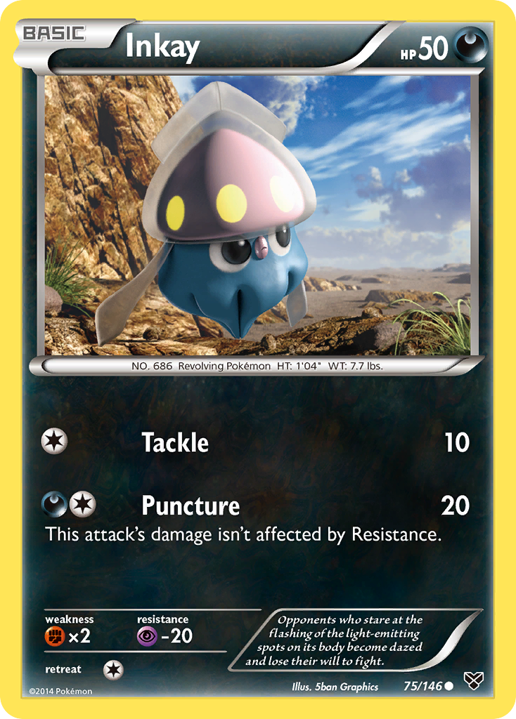 Inkay (75/146) [XY: Base Set] | Deep Dive Games St. Marys