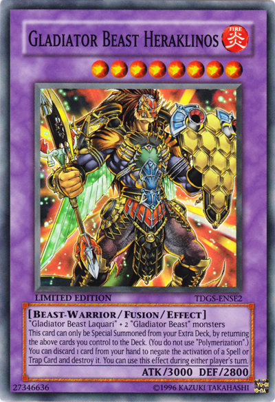 Gladiator Beast Heraklinos [TDGS-ENSE2] Super Rare | Deep Dive Games St. Marys