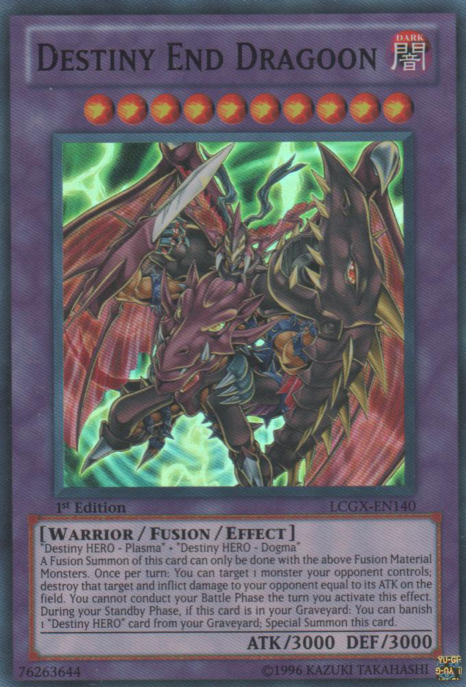 Destiny End Dragoon [LCGX-EN140] Super Rare | Deep Dive Games St. Marys