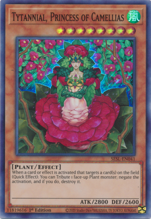 Tytannial, Princess of Camellias [SESL-EN041] Super Rare | Deep Dive Games St. Marys