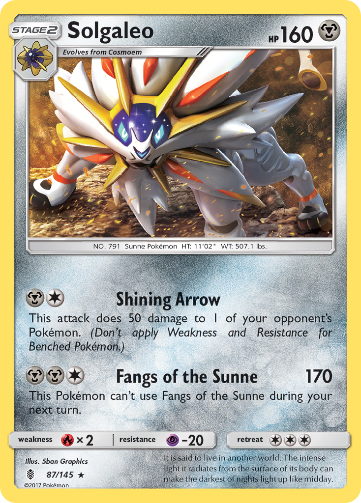 Solgaleo (87/145) [Sun & Moon: Guardians Rising] | Deep Dive Games St. Marys