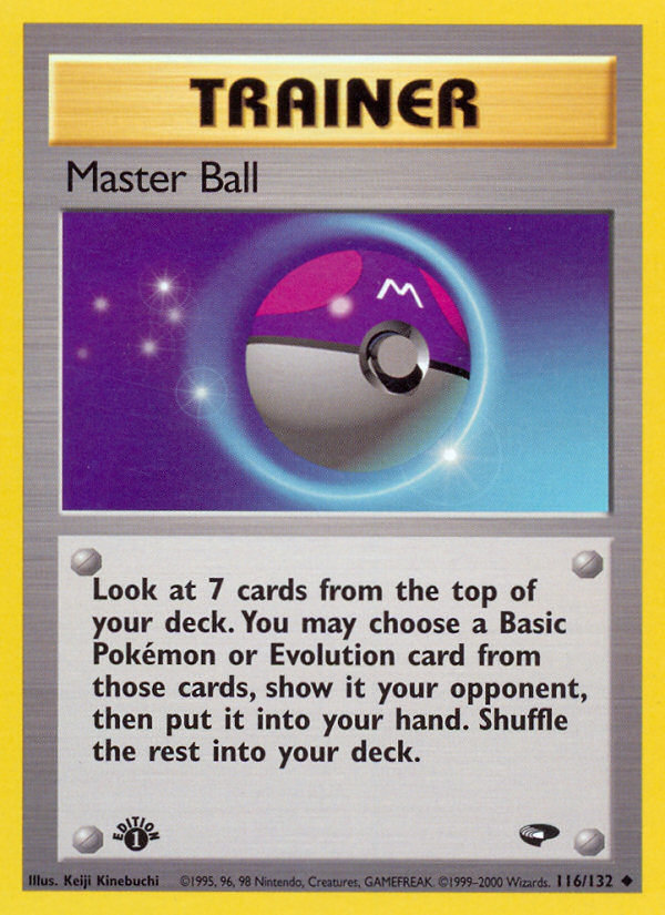 Master Ball (116/132) [Gym Challenge 1st Edition] | Deep Dive Games St. Marys