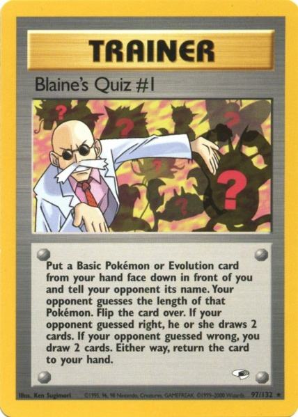 Blaine's Quiz #1 (97/132) [Gym Heroes Unlimited] | Deep Dive Games St. Marys