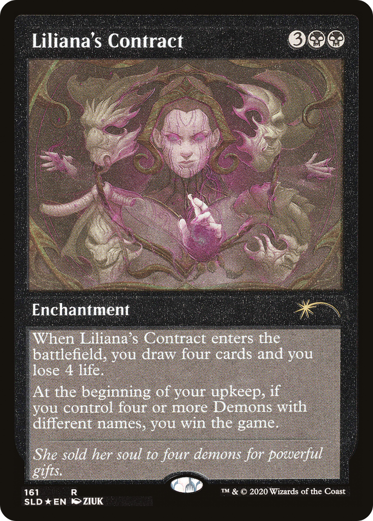 Liliana's Contract (Foil Etched) [Secret Lair Drop Series] | Deep Dive Games St. Marys