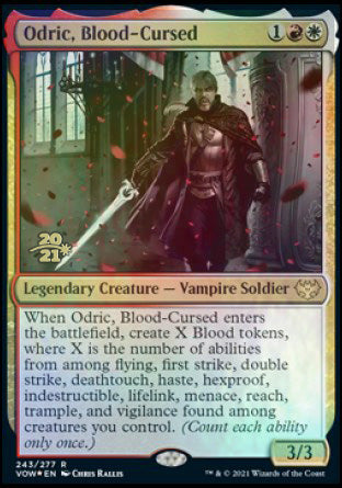 Odric, Blood-Cursed [Innistrad: Crimson Vow Prerelease Promos] | Deep Dive Games St. Marys