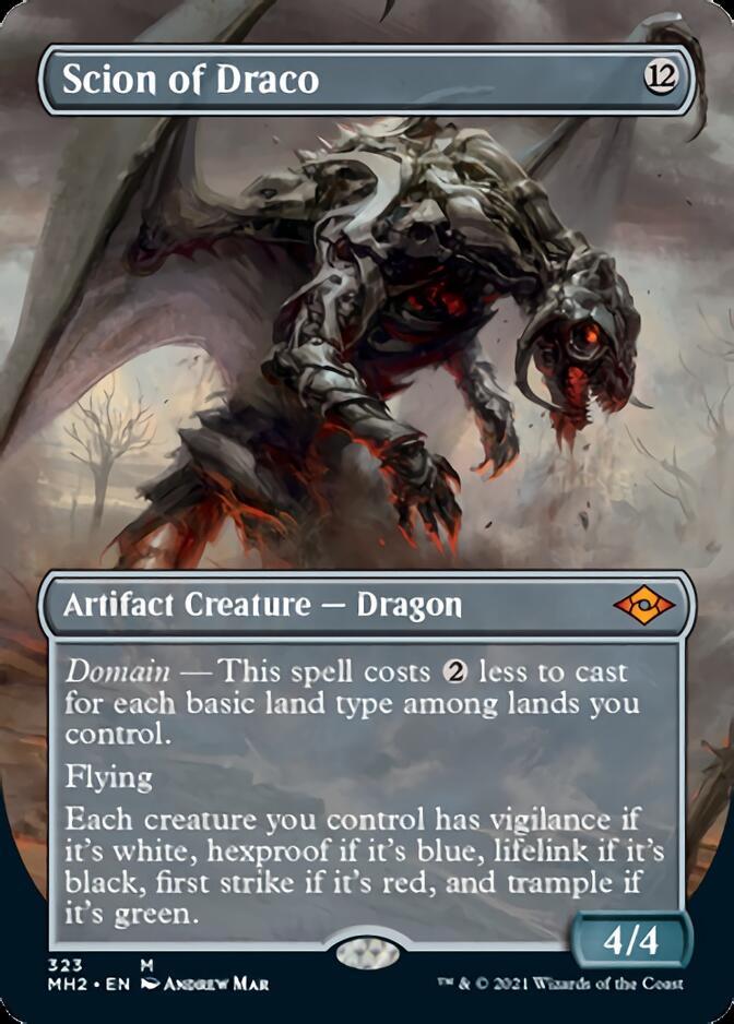 Scion of Draco (Borderless Alternate Art) [Modern Horizons 2] | Deep Dive Games St. Marys