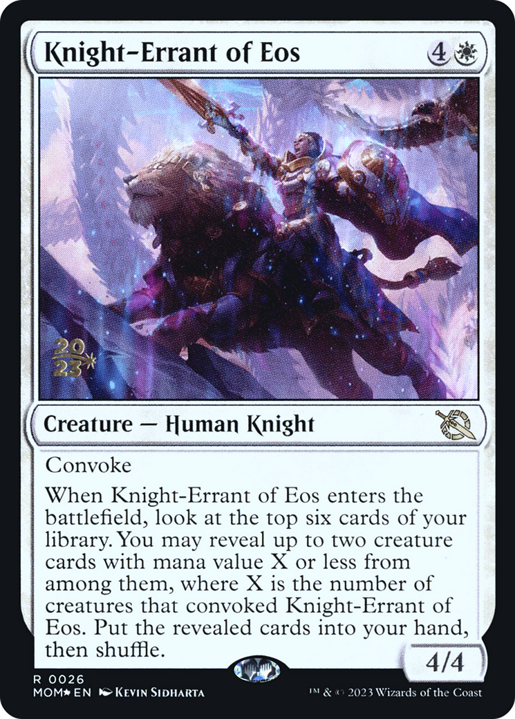 Knight-Errant of Eos [March of the Machine Prerelease Promos] | Deep Dive Games St. Marys