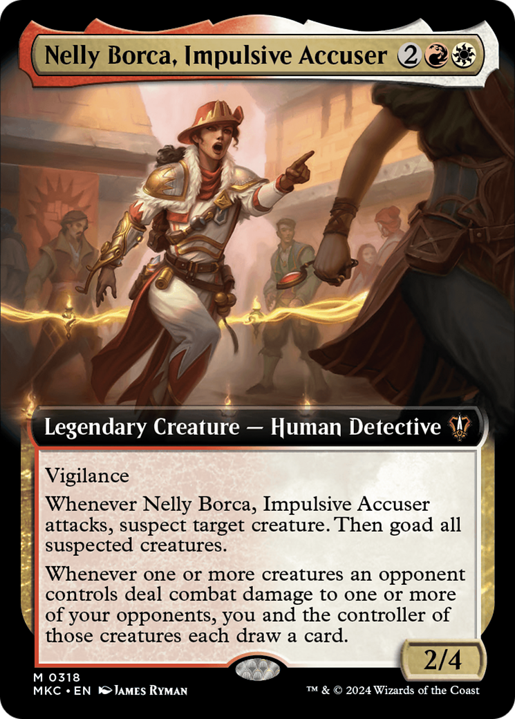 Nelly Borca, Impulsive Accuser (Extended Art) [Murders at Karlov Manor Commander] | Deep Dive Games St. Marys