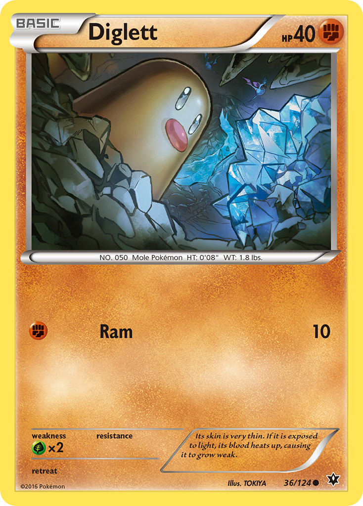 Diglett (36/124) [XY: Fates Collide] | Deep Dive Games St. Marys