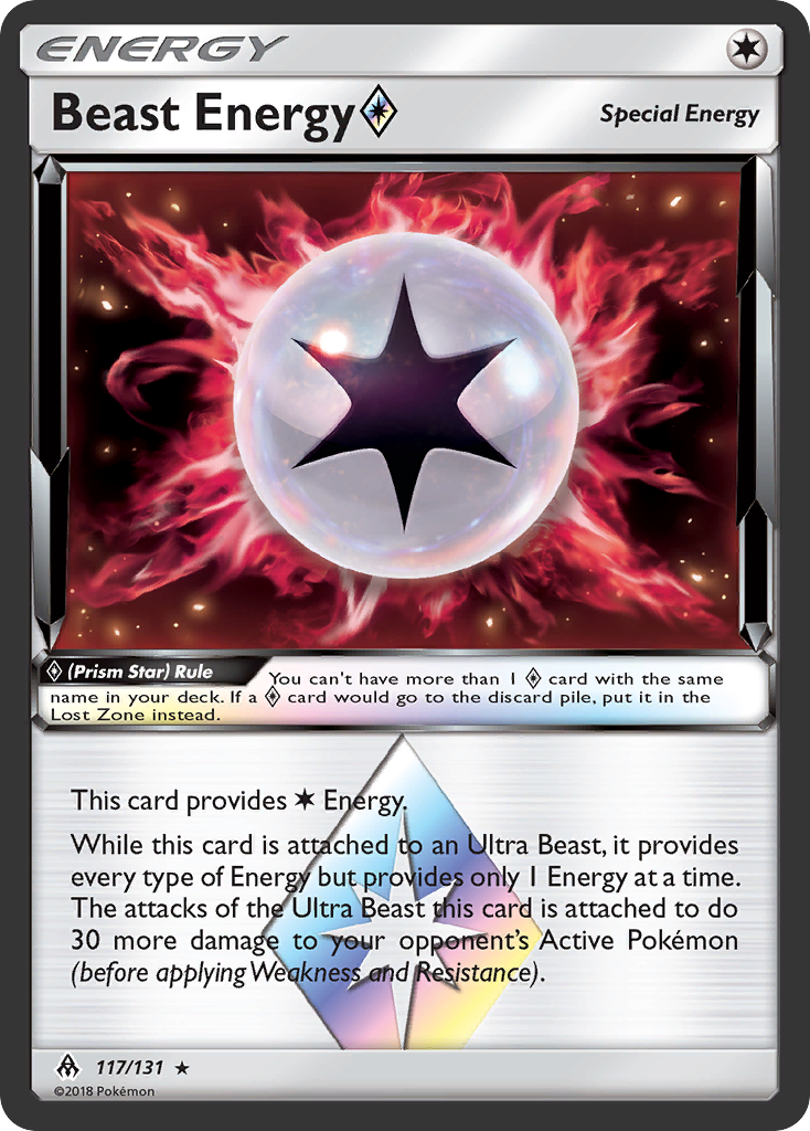 Beast Energy (117/131) (Prism Star) [Sun & Moon: Forbidden Light] | Deep Dive Games St. Marys