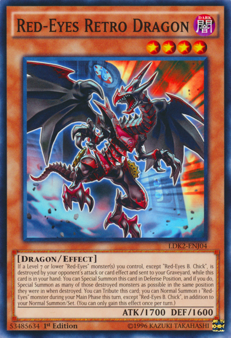 Red-Eyes Retro Dragon [LDK2-ENJ04] Common | Deep Dive Games St. Marys