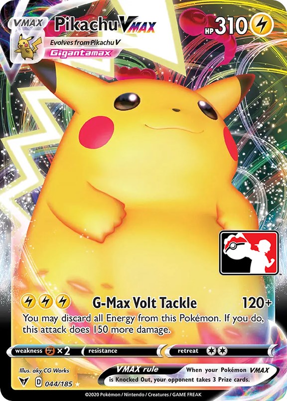 Pikachu VMAX (044/185) [Prize Pack Series One] | Deep Dive Games St. Marys