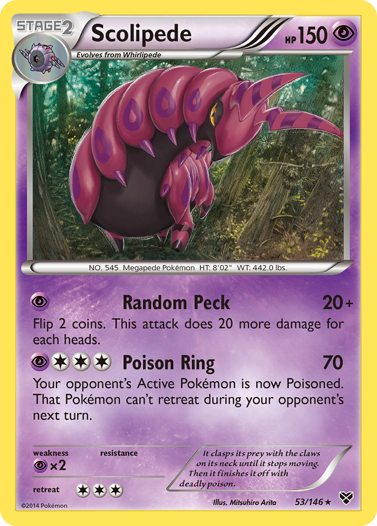 Scolipede (53/146) [XY: Base Set] | Deep Dive Games St. Marys