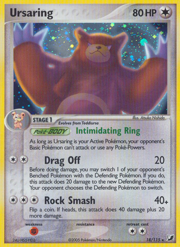 Ursaring (18/115) [EX: Unseen Forces] | Deep Dive Games St. Marys