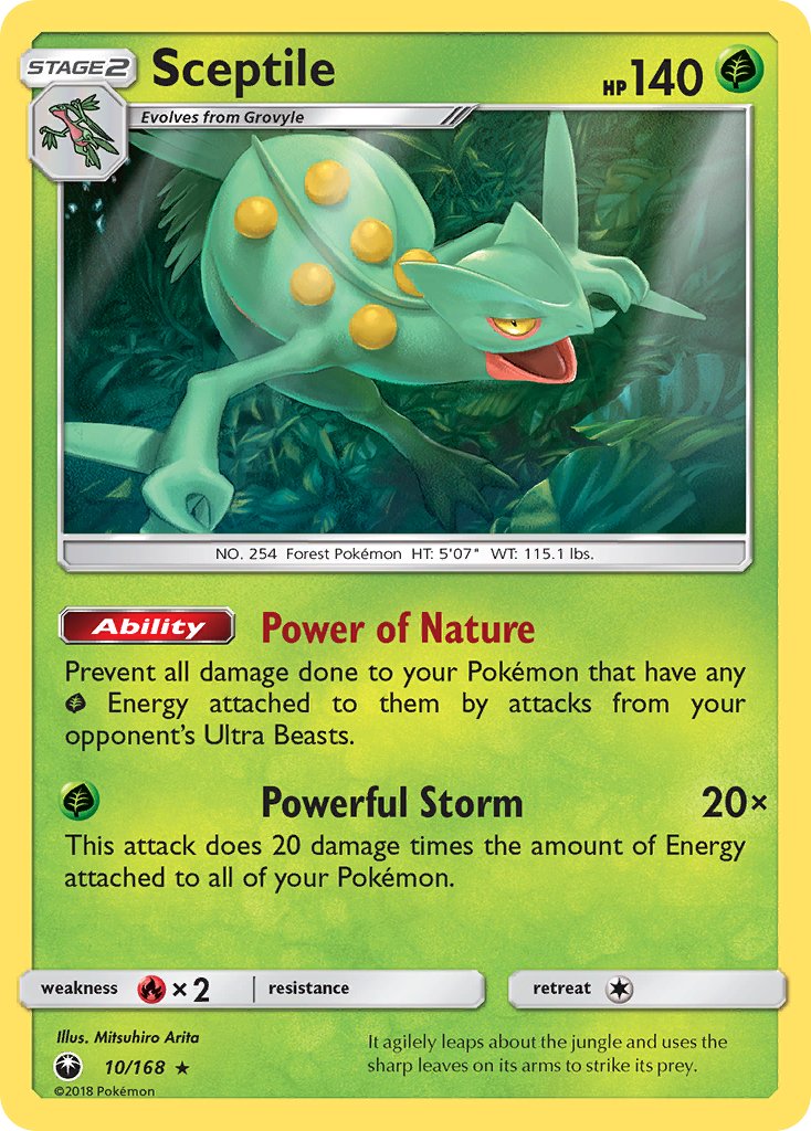 Sceptile (10/168) (Theme Deck Exclusive) [Sun & Moon: Celestial Storm] | Deep Dive Games St. Marys