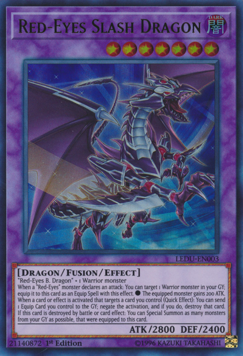 Red-Eyes Slash Dragon [LEDU-EN003] Ultra Rare | Deep Dive Games St. Marys