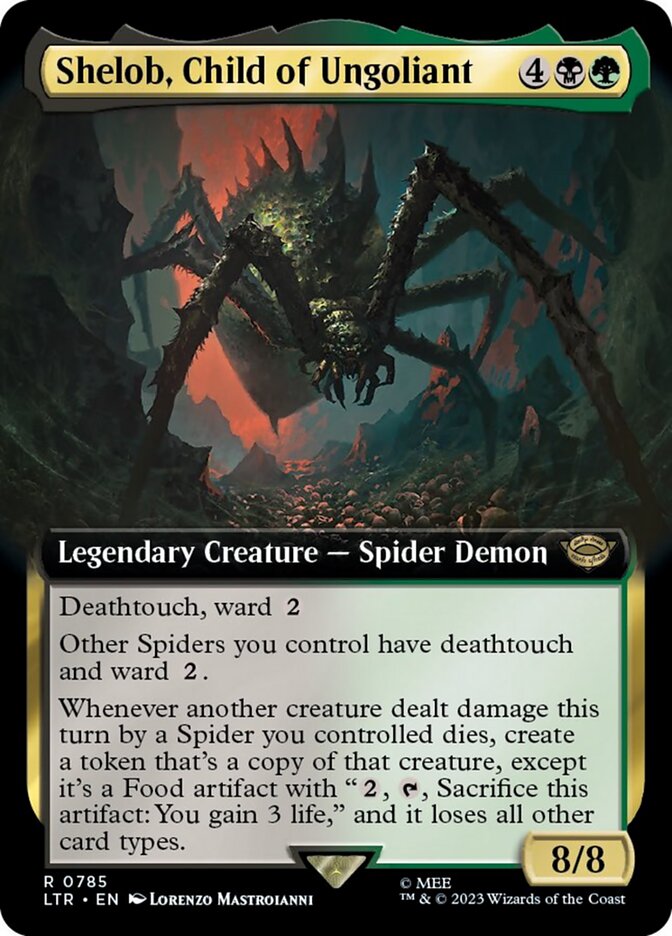 Shelob, Child of Ungoliant (Extended Art) (Surge Foil) [The Lord of the Rings: Tales of Middle-Earth] | Deep Dive Games St. Marys