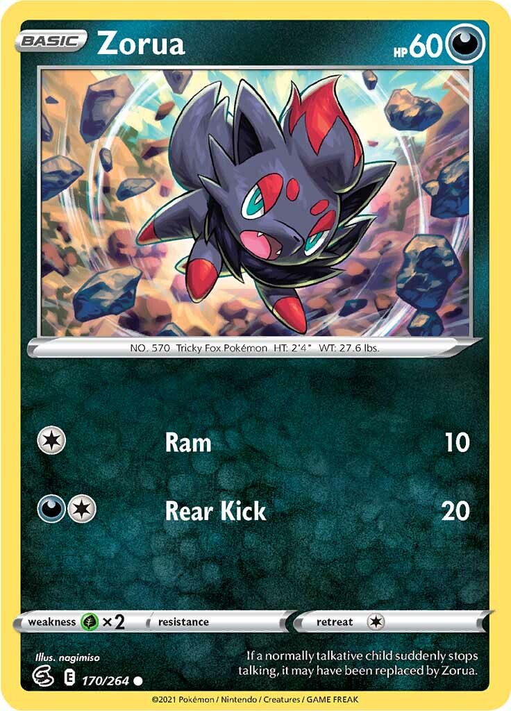 Zorua (170/264) [Sword & Shield: Fusion Strike] | Deep Dive Games St. Marys