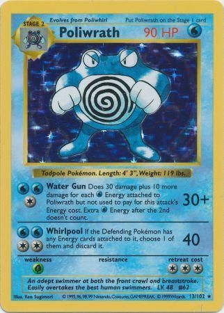 Poliwrath (13/102) [Base Set Shadowless Unlimited] | Deep Dive Games St. Marys