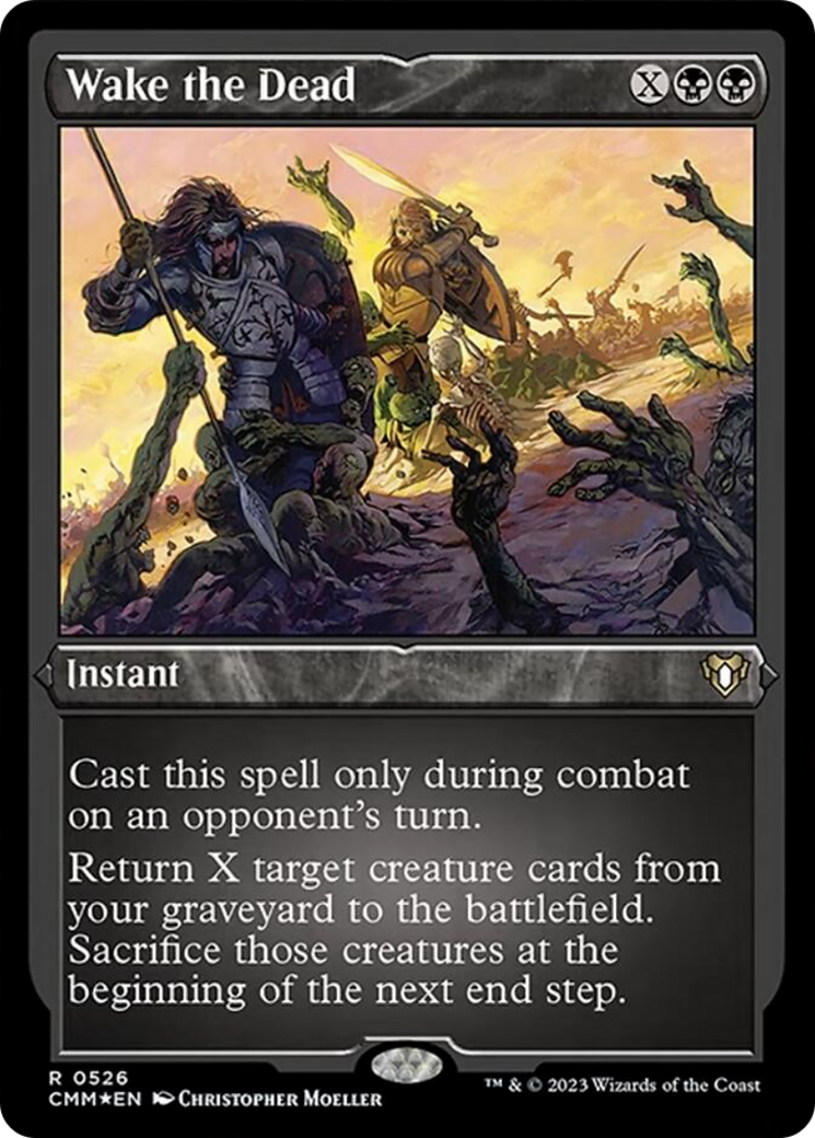Wake the Dead (Foil Etched) [Commander Masters] | Deep Dive Games St. Marys