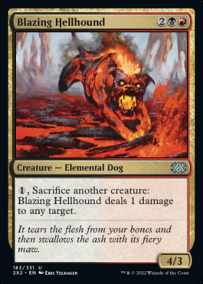 Blazing Hellhound [Double Masters 2022] | Deep Dive Games St. Marys