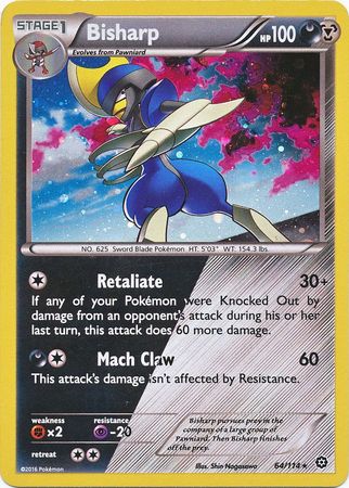 Bisharp (64/114) (Cosmos Holo) [XY: Steam Siege] | Deep Dive Games St. Marys