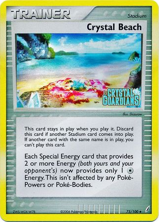 Crystal Beach (75/100) (Stamped) [EX: Crystal Guardians] | Deep Dive Games St. Marys