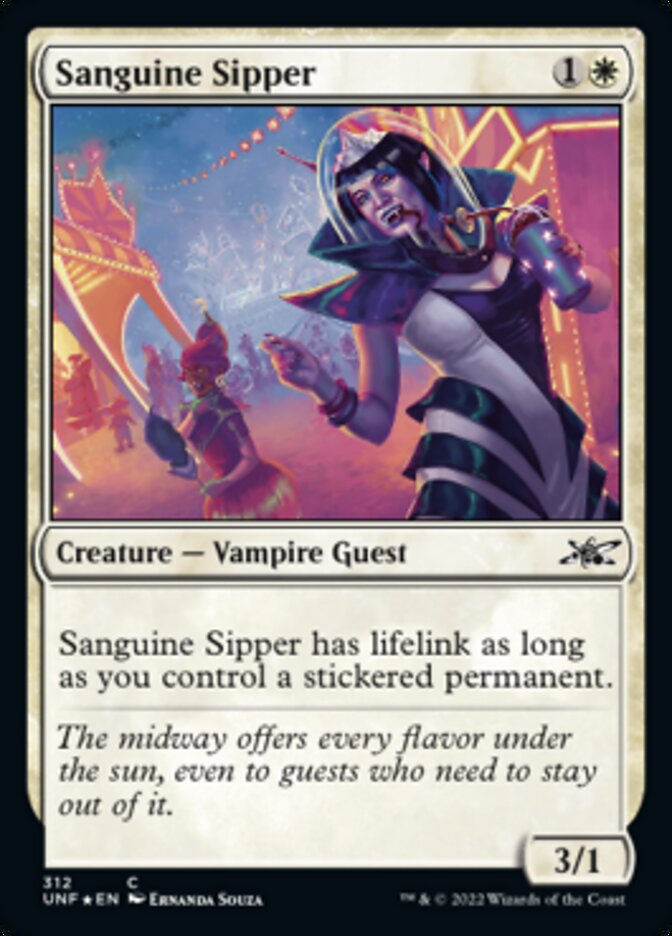 Sanguine Sipper (Galaxy Foil) [Unfinity] | Deep Dive Games St. Marys