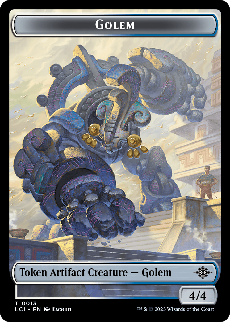 Golem Token [The Lost Caverns of Ixalan Tokens] | Deep Dive Games St. Marys