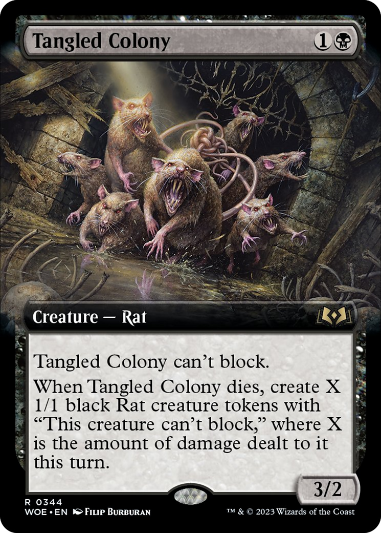 Tangled Colony (Extended Art) [Wilds of Eldraine] | Deep Dive Games St. Marys