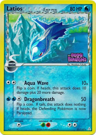 Latios (22/110) (Delta Species) (Stamped) [EX: Holon Phantoms] | Deep Dive Games St. Marys