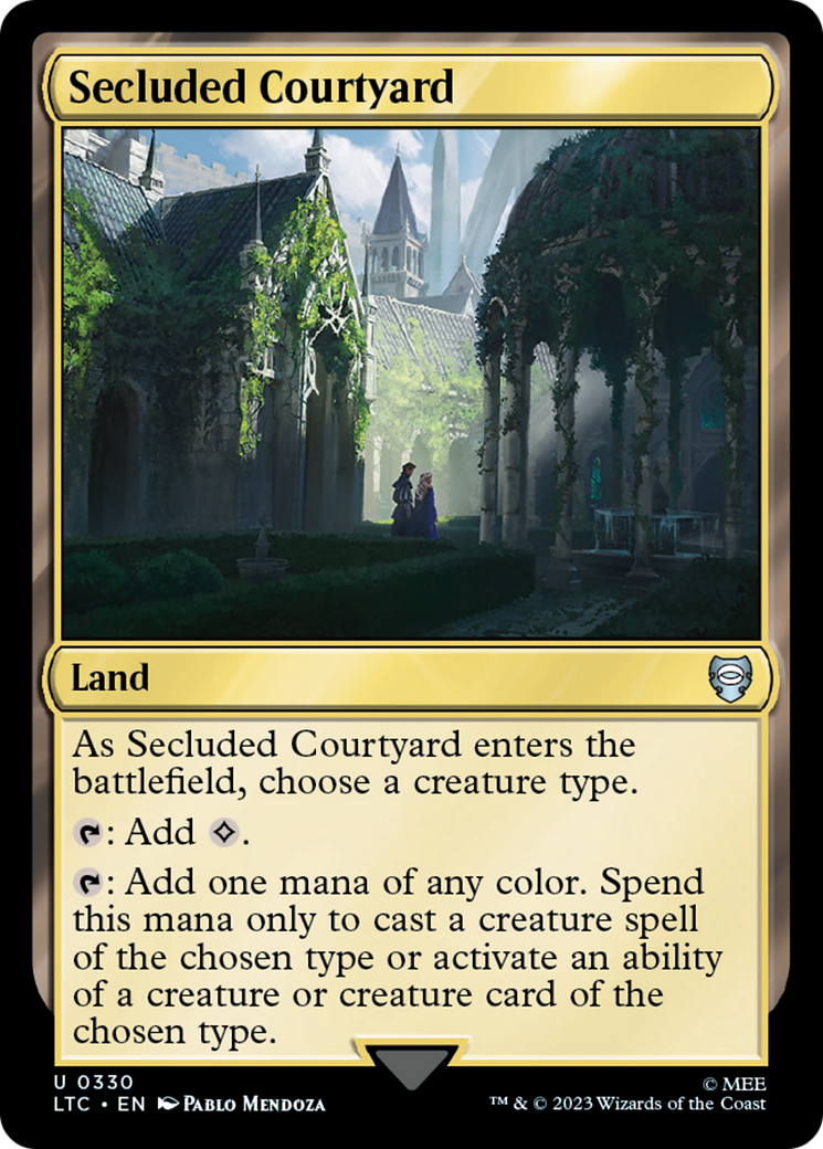 Secluded Courtyard [The Lord of the Rings: Tales of Middle-Earth Commander] | Deep Dive Games St. Marys