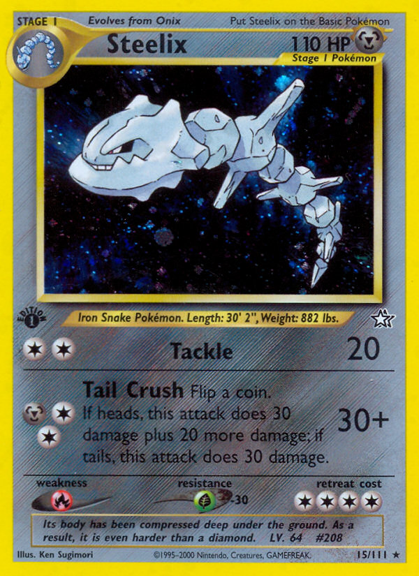 Steelix (15/111) [Neo Genesis 1st Edition] | Deep Dive Games St. Marys