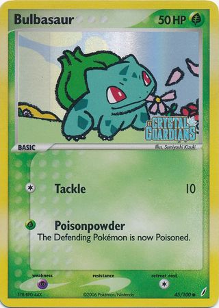 Bulbasaur (45/100) (Stamped) [EX: Crystal Guardians] | Deep Dive Games St. Marys