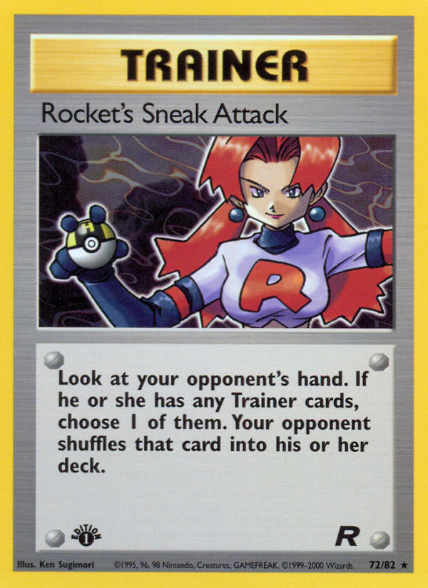 Rocket's Sneak Attack (72/82) [Team Rocket 1st Edition] | Deep Dive Games St. Marys