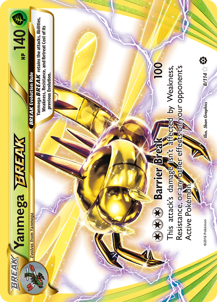 Yanmega BREAK (8/114) [XY: Steam Siege] | Deep Dive Games St. Marys