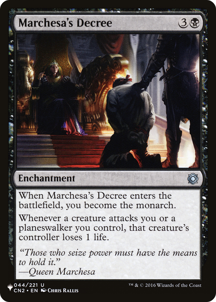 Marchesa's Decree [The List] | Deep Dive Games St. Marys