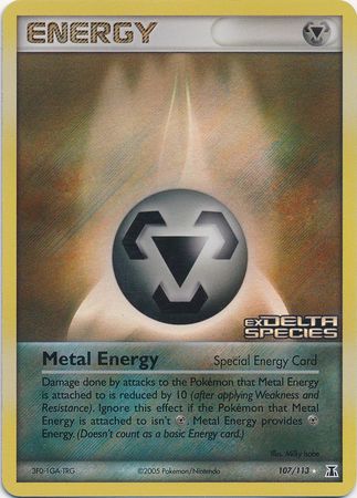 Metal Energy (107/113) (Stamped) [EX: Delta Species] | Deep Dive Games St. Marys