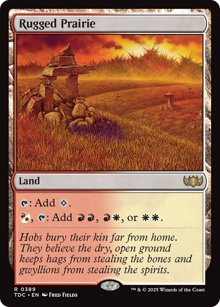 Rugged Prairie [Tarkir: Dragonstorm Commander] | Deep Dive Games St. Marys